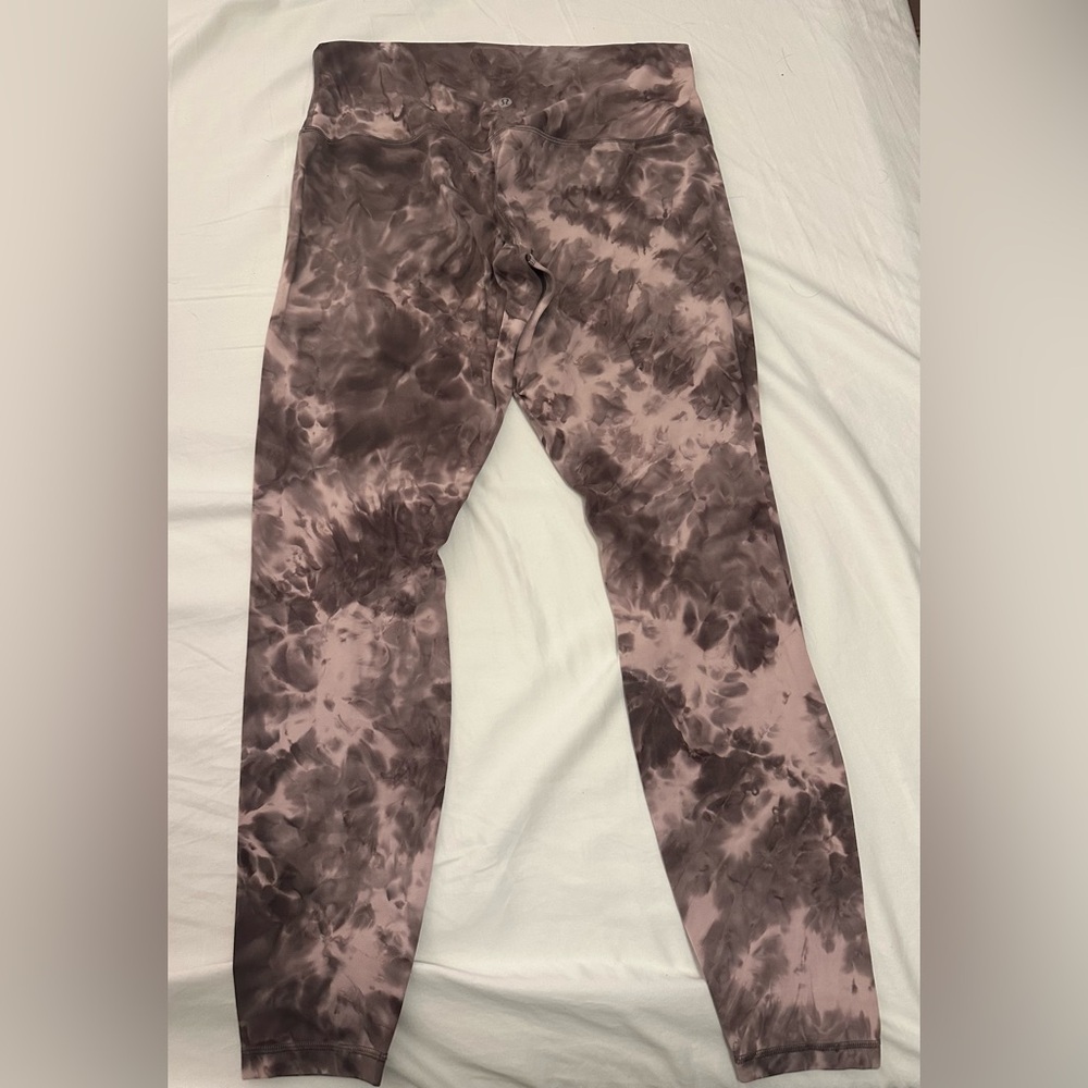 lululemon athletica Tie-Dye Leggings - Pink and Brown